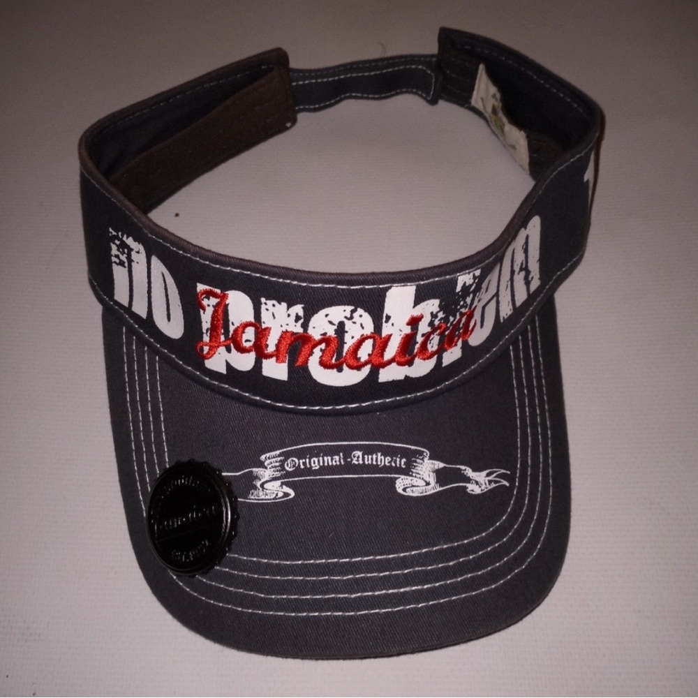 Jamaica No Problem visor cap with beer bottle opener